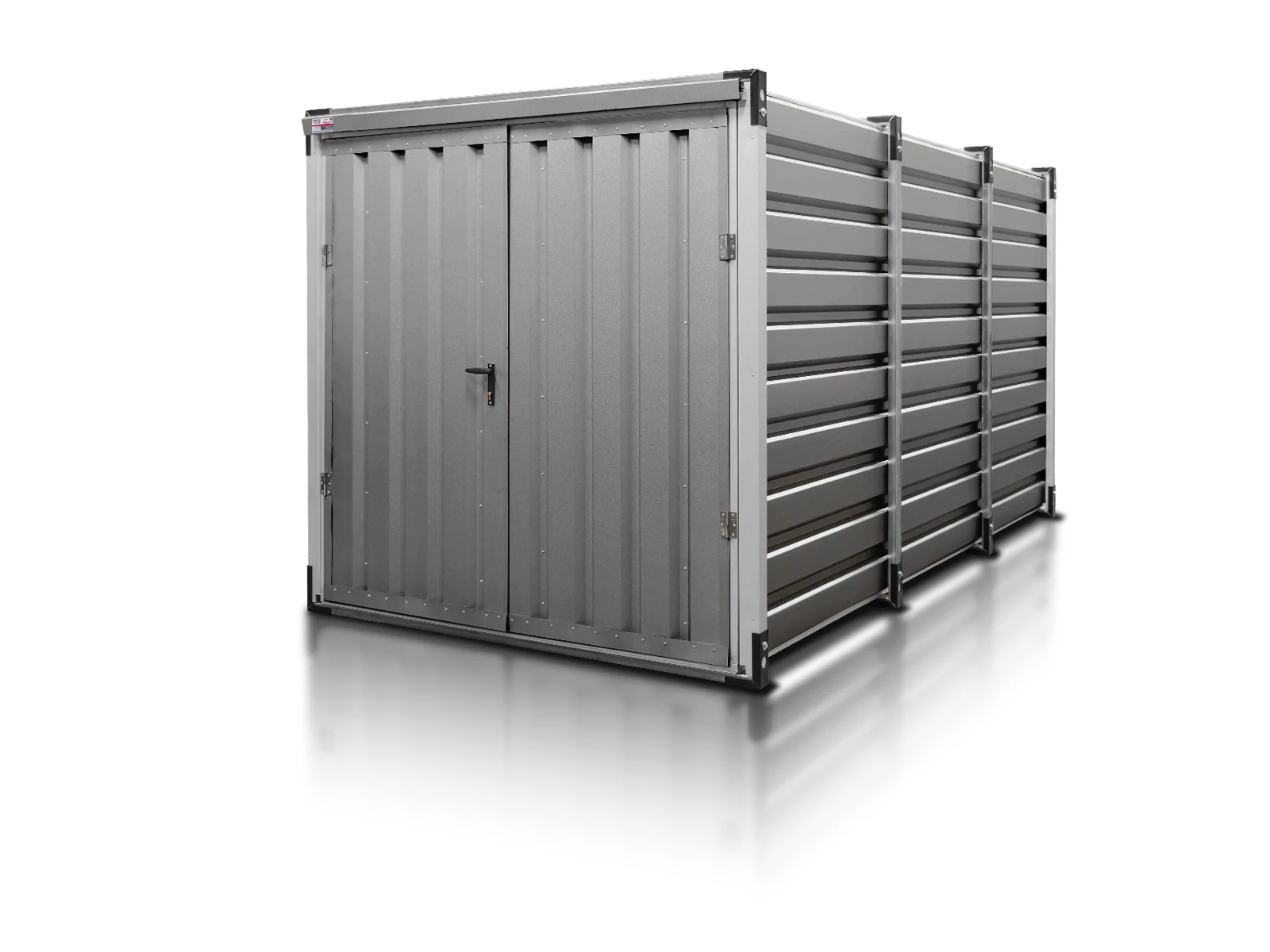 kontener magazynowy 4 m srebrny