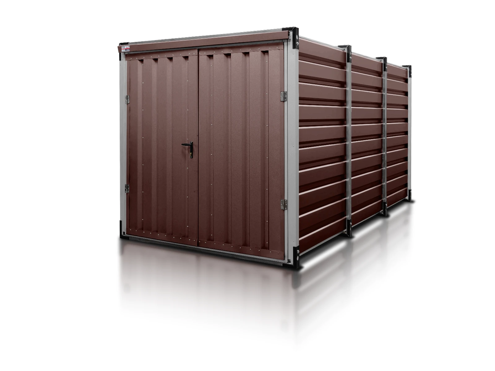 kontener magazynowy 4 m ciemny braz