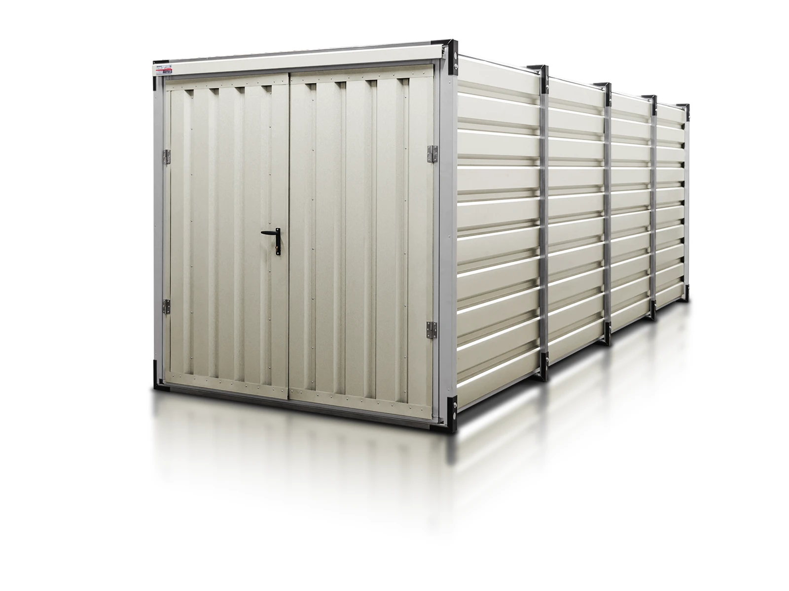 kontener magazynowy 6 m szara biel