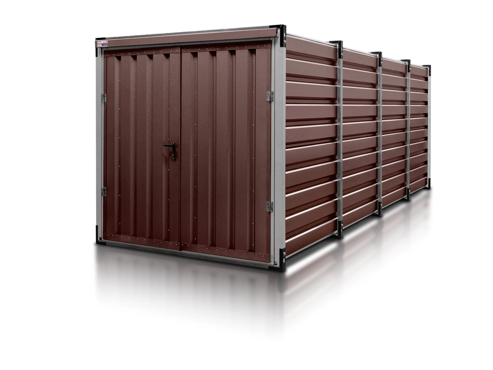 kontener magazynowy 6 m ciemny braz
