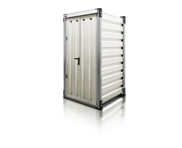 Kontener magazynowy 1.38 m – Szara Biel RAL 9002