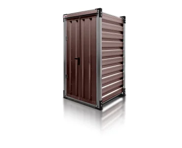 Kontenery magazynowe blaszane 13 Kontener magazynowy 1.38 m – Ciemny Brąz RAL 8017