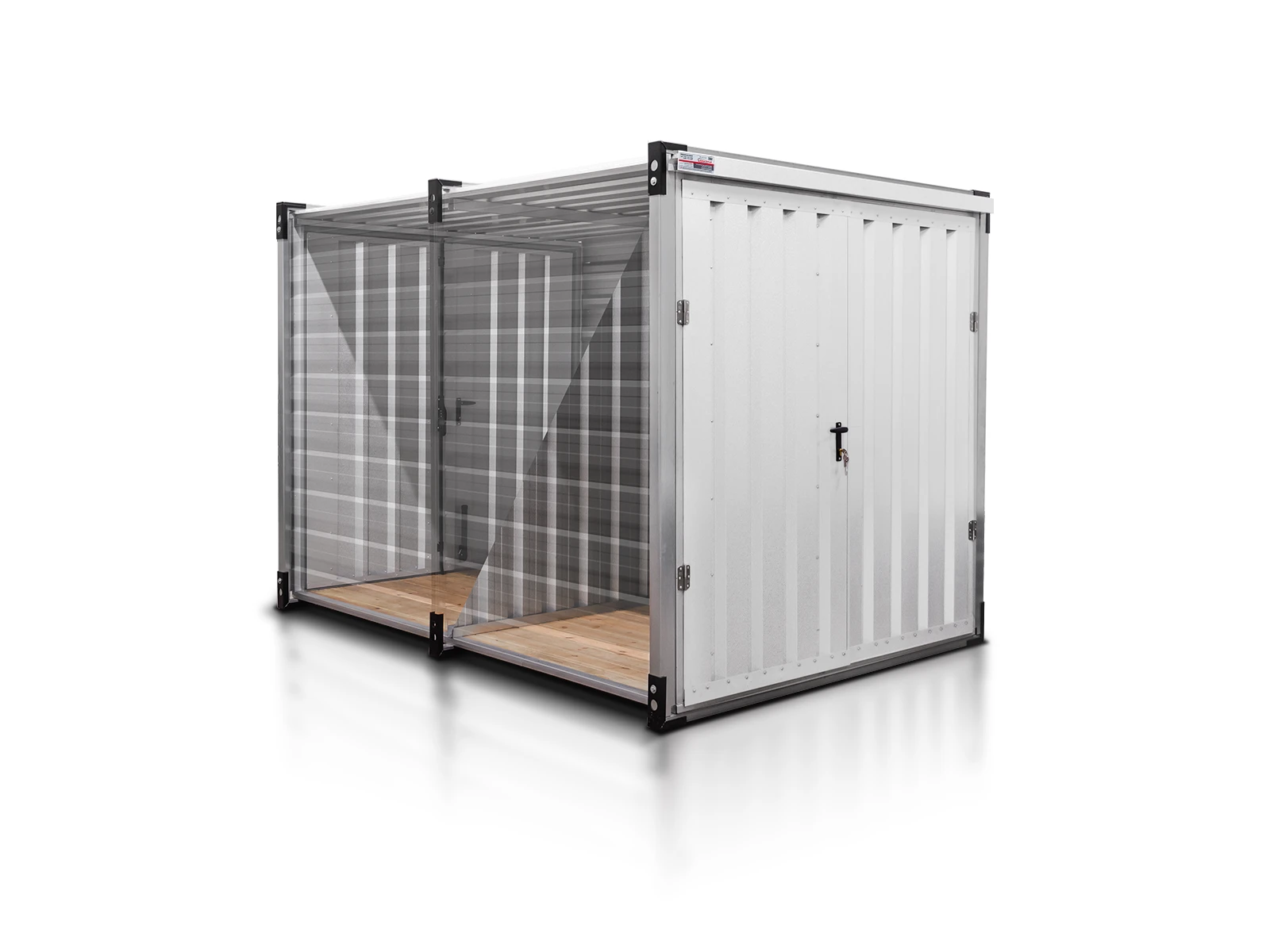 Kontener Magazynowy Podwojny 3 M Bialy