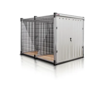 kontener magazynowy podwojny 3 m aluminium