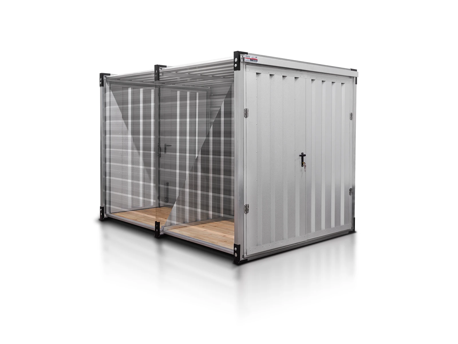 Kontener Magazynowy Podwojny 3 M Aluminium