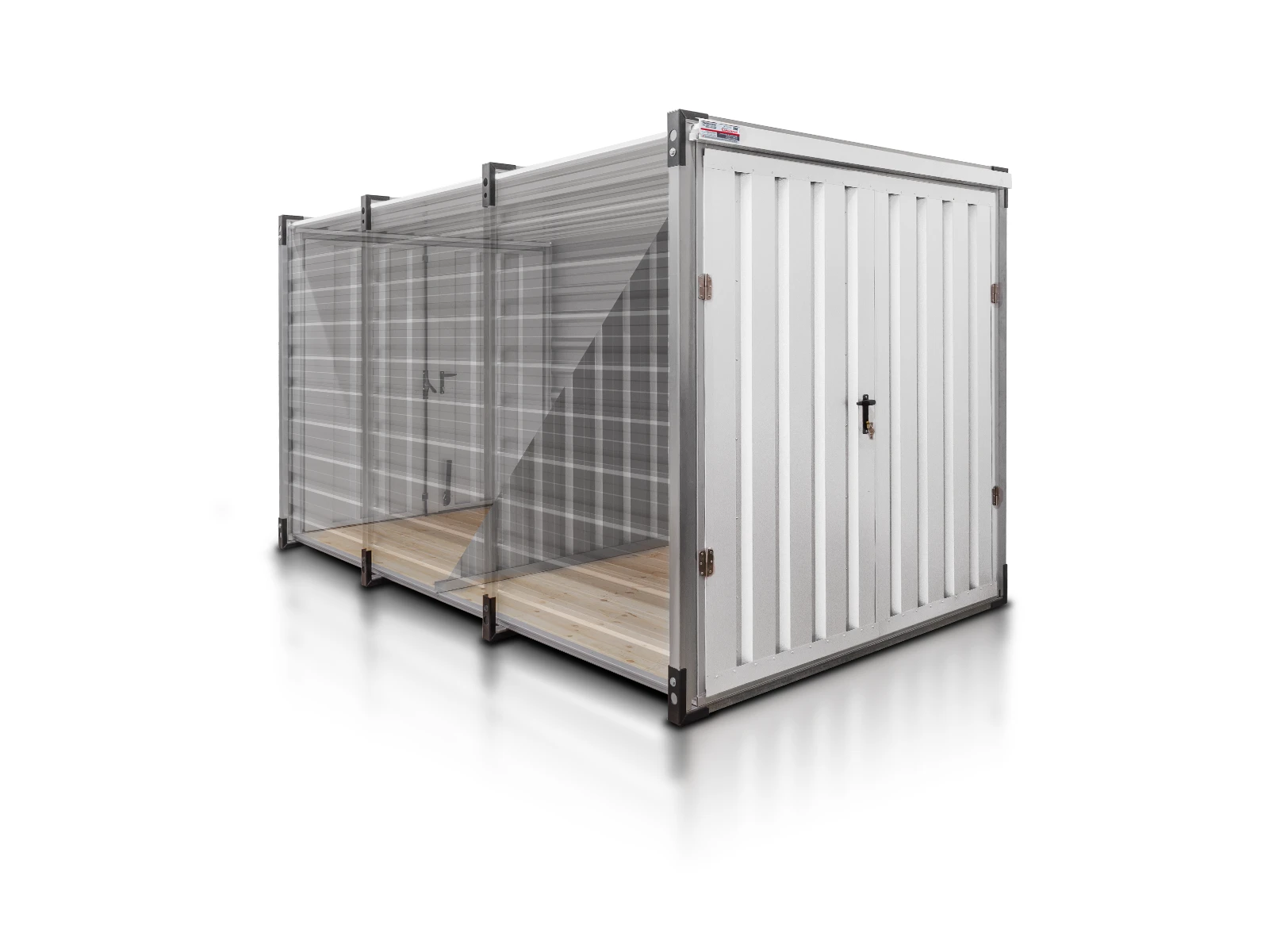 Kontener Magazynowy Podwojny 4 M Bialy