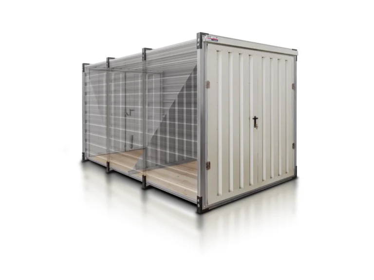kontener magazynowy podwójny 4 m aluminium