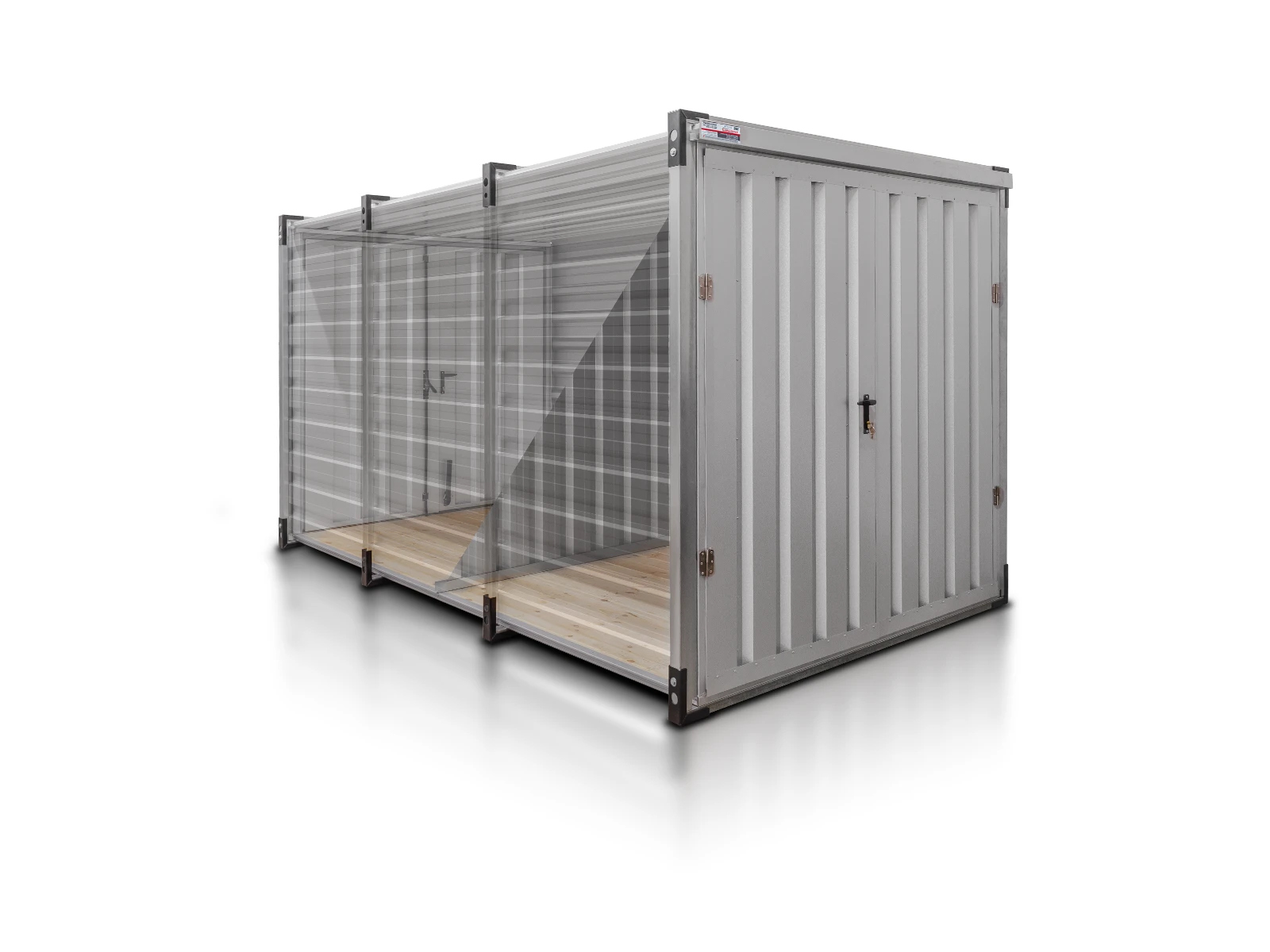 Kontener Magazynowy Podwojny 4 M Aluminium