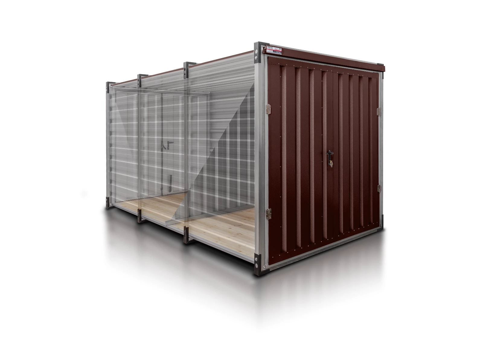 Kontener Magazynowy Podwojny 4 M Ciemny Braz
