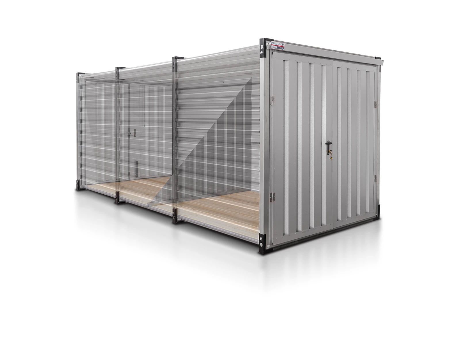 Kontener Magazynowy Podwojny 5 M Aluminium