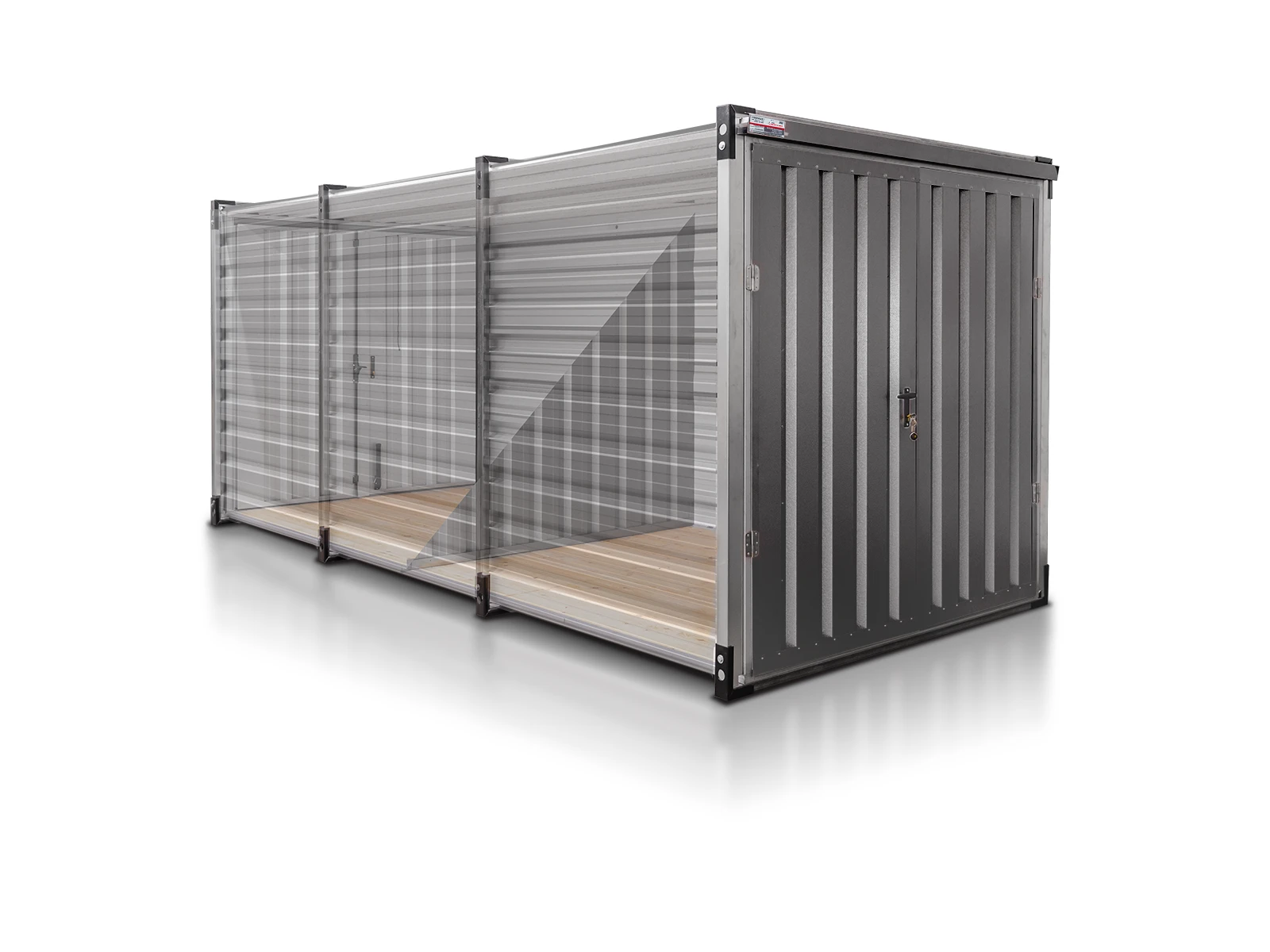 Kontener Magazynowy Podwojny 5 M Antracyt