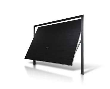 Brama uchylna 3.5x2.5 m Przetłoczenia poziome Panel 17 cm