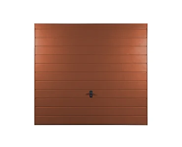 Brama uchylna 4x2 m Przetłoczenia poziome Panel 17 cm