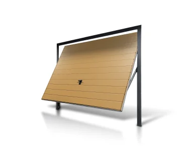 Brama uchylna 2.5x2.5 m Przetłoczenia poziome Panel 17 cm