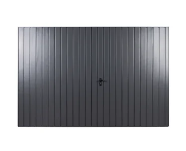 Brama dwuskrzydłowa 3x3 m Przetłoczenia pionowe Panel 10 cm