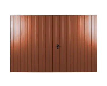 Brama dwuskrzydłowa 2.5x2.5 m Przetłoczenia pionowe Panel 10 cm