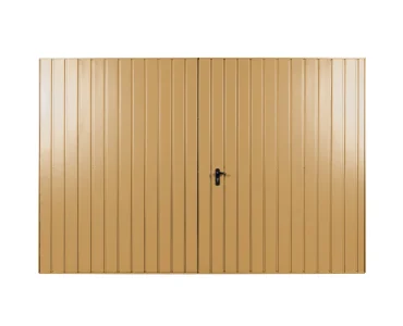 Brama dwuskrzydłowa 2.5x2 m Przetłoczenia pionowe Panel 10 cm