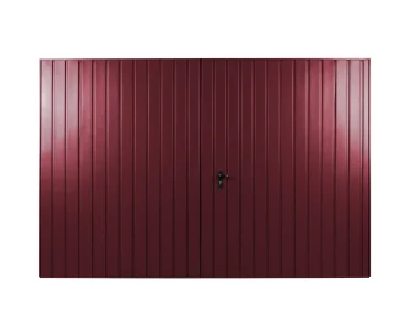 Brama dwuskrzydłowa 2.5x4 m Przetłoczenia pionowe Panel 10 cm