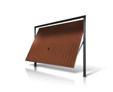 Brama uchylna 4x2 m Przetłoczenia pionowe Panel 10 cm
