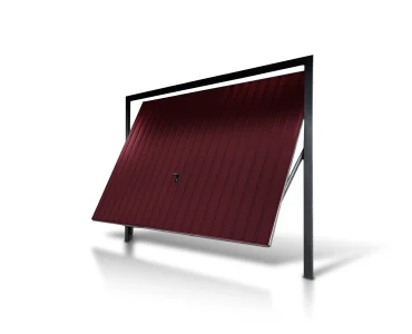 Brama uchylna 4x2.5 m Przetłoczenia pionowe Panel 10 cm