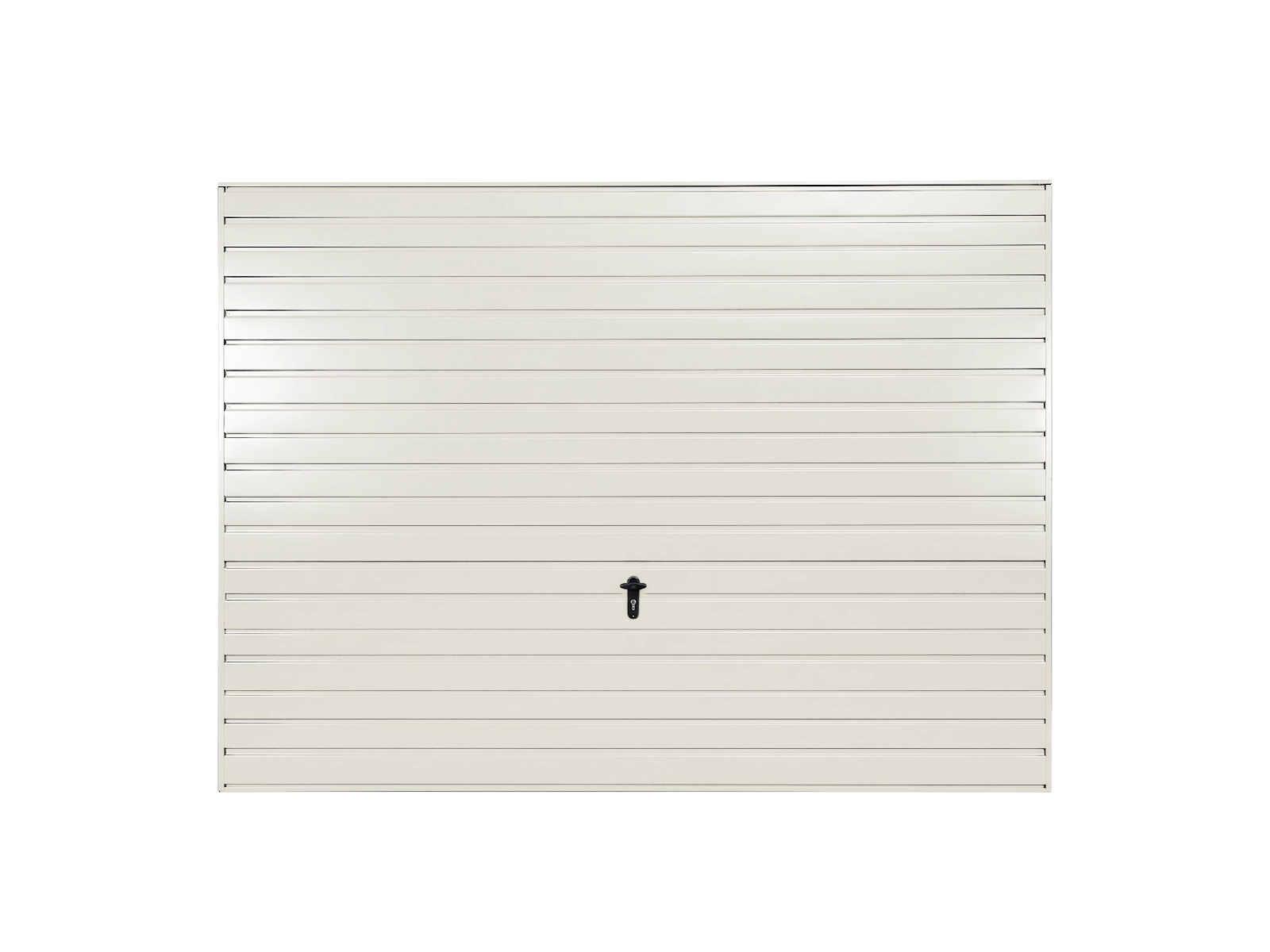 Brama uchylna poziom 10 cm biały front