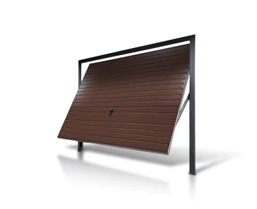 Brama uchylna 3x2.5 m Przetłoczenia poziome Panel 10 cm