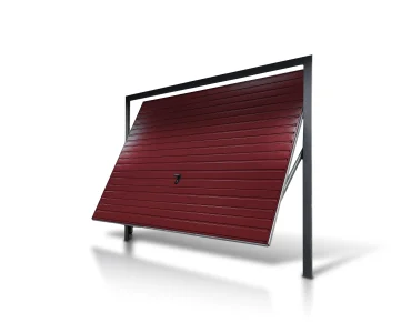 Brama uchylna 2.5x2 m Przetłoczenia poziome Panel 10 cm