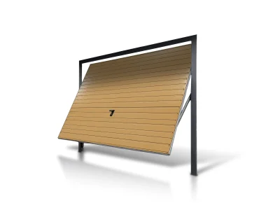 Brama uchylna 2.5x2.5 m Przetłoczenia poziome Panel 10 cm