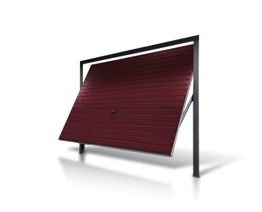 Brama uchylna 4x2.5 m Przetłoczenia poziome Panel 10 cm