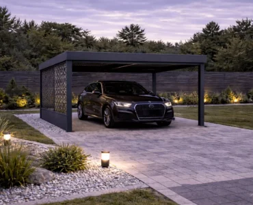 Carport Ażurowe Panele - Wiata garażowa 3x3 m