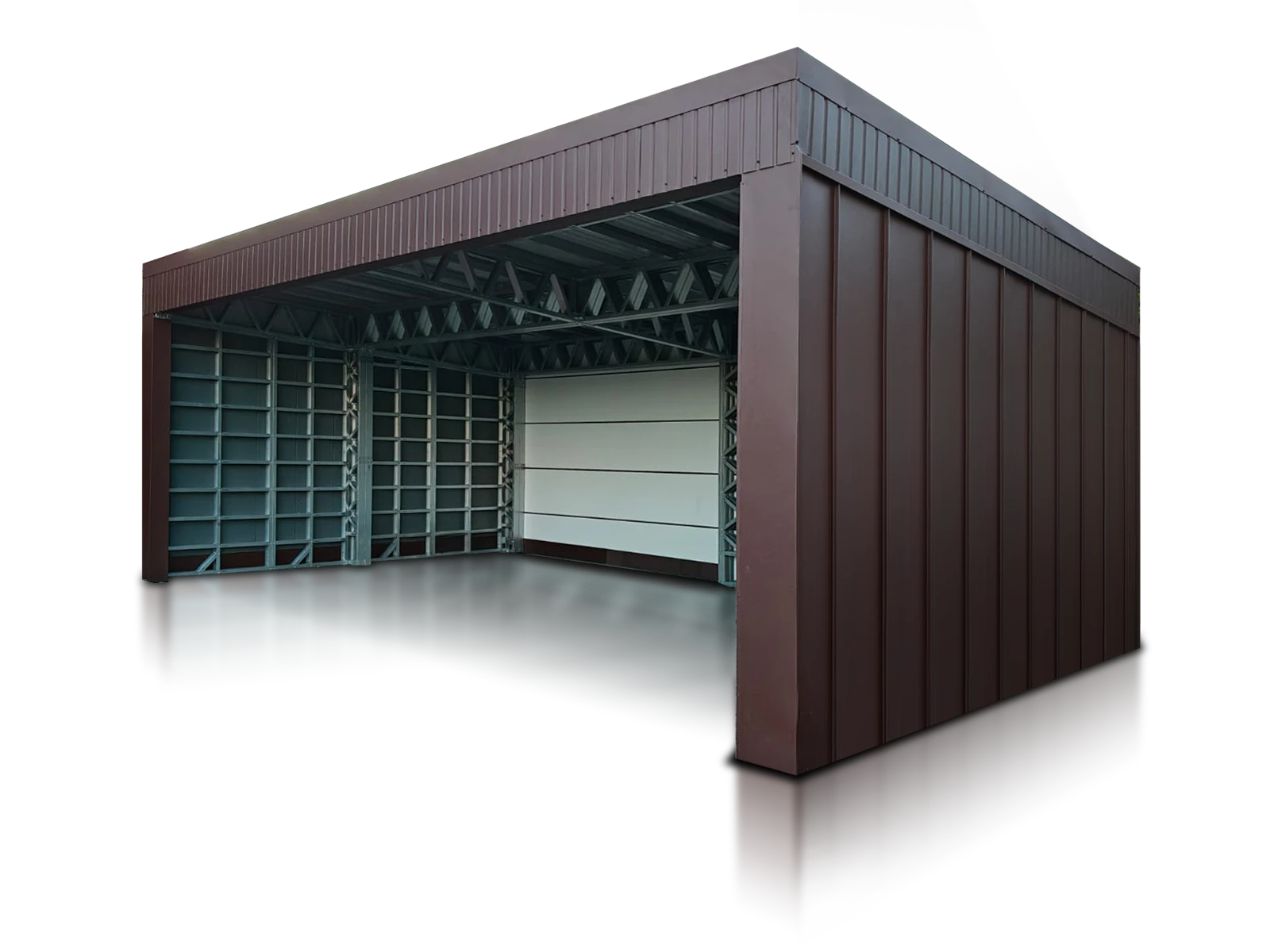 carport brazowy