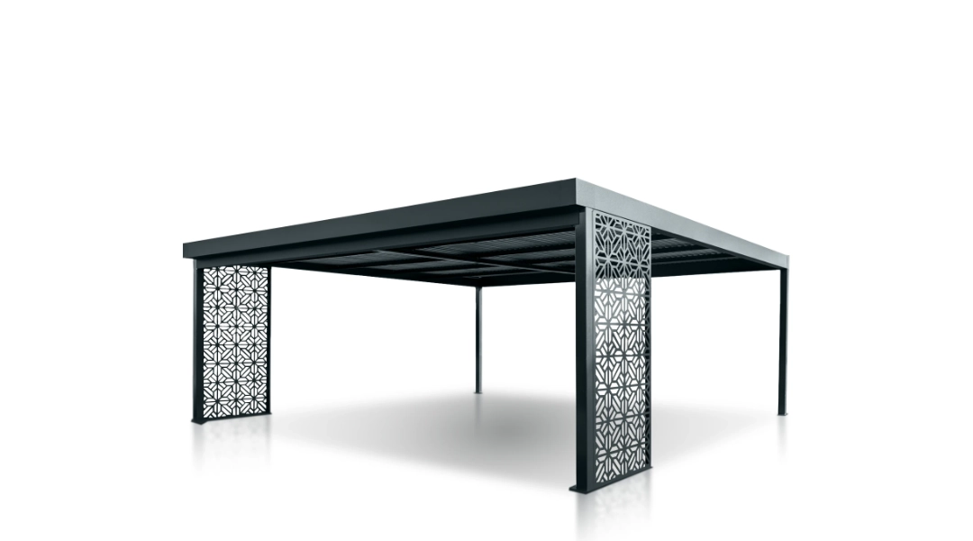 carport stalowy antracytowy