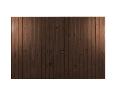 Brama dwuskrzydłowa 4x2.5 m Drewnopodobna Przetłoczenia pionowe Panel 10 cm