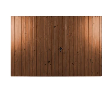 Brama dwuskrzydłowa 3x2.5 m Drewnopodobna Przetłoczenia pionowe Panel 10 cm