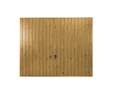 Brama uchylna 2.5x2.5 m Drewnopodobna Przetłoczenia pionowe Panel 10 cm