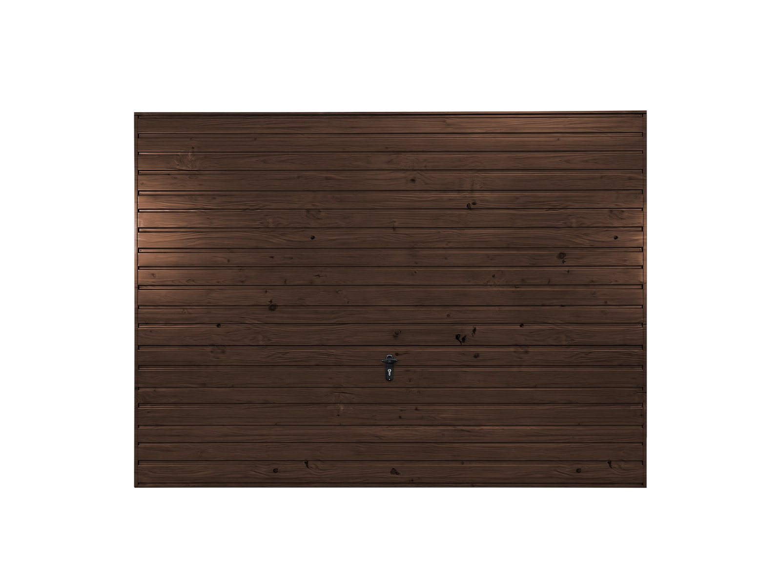 Drewno uchylna poziom 10 cm ciemny orzech front