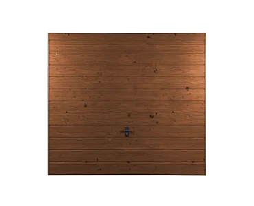 Brama uchylna 2.5x2 m Drewnopodobna Przetłoczenia poziome Panel 17 cm