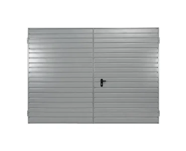 Brama dwuskrzydłowa 2x3 m Przetłoczenia poziome Panel 10 cm