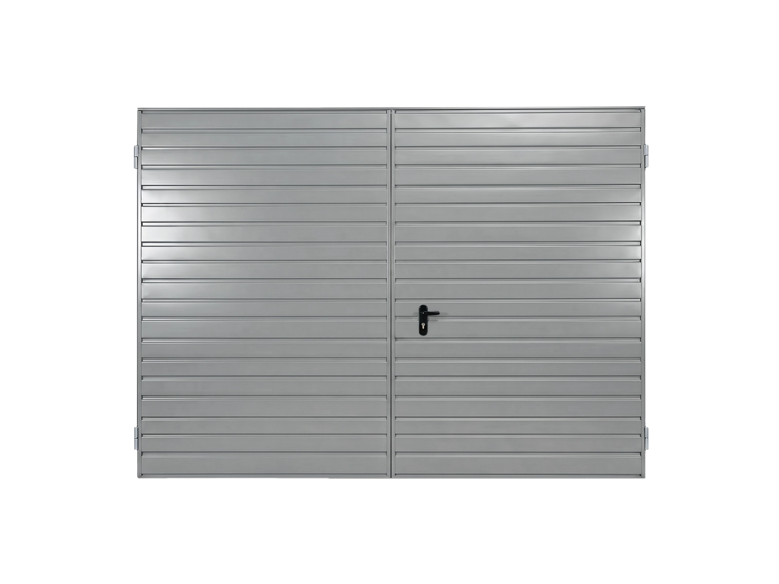 Dwuskrzydlowa poziom 10 cm aluminium front
