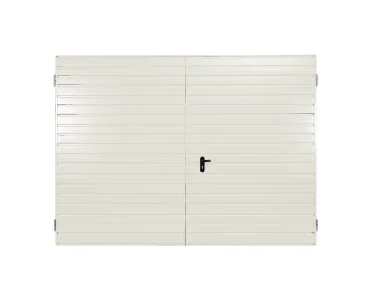 Brama dwuskrzydłowa 3x3.5 m Przetłoczenia poziome Panel 10 cm