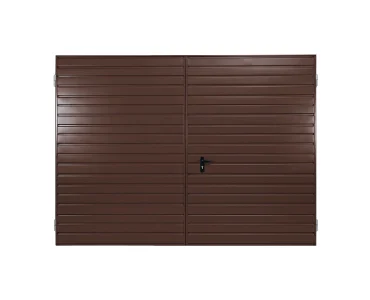 Brama dwuskrzydłowa 2x4 m Przetłoczenia poziome Panel 10 cm