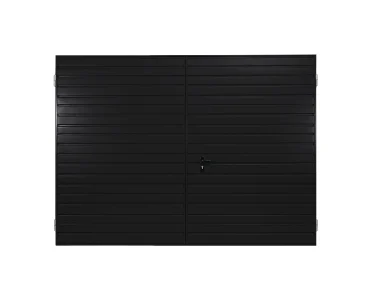 Brama dwuskrzydłowa 2.5x2 m Przetłoczenia poziome Panel 10 cm
