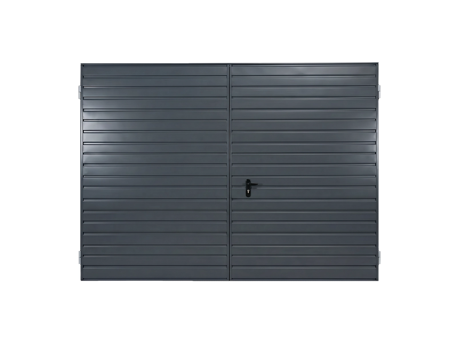 Dwuskrzydlowa poziom 10 cm grafit front