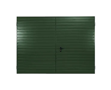 Brama dwuskrzydłowa 3x2.5 m Przetłoczenia poziome Panel 10 cm