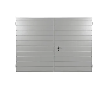 Brama dwuskrzydłowa 3x2.5 m Przetłoczenia poziome Panel 17 cm