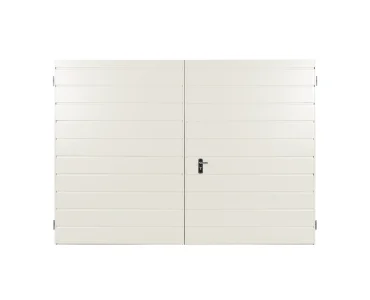 Brama dwuskrzydłowa 2x3 m Przetłoczenia poziome Panel 17 cm