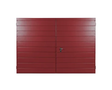 Brama dwuskrzydłowa 2.5x2 m Przetłoczenia poziome Panel 17 cm