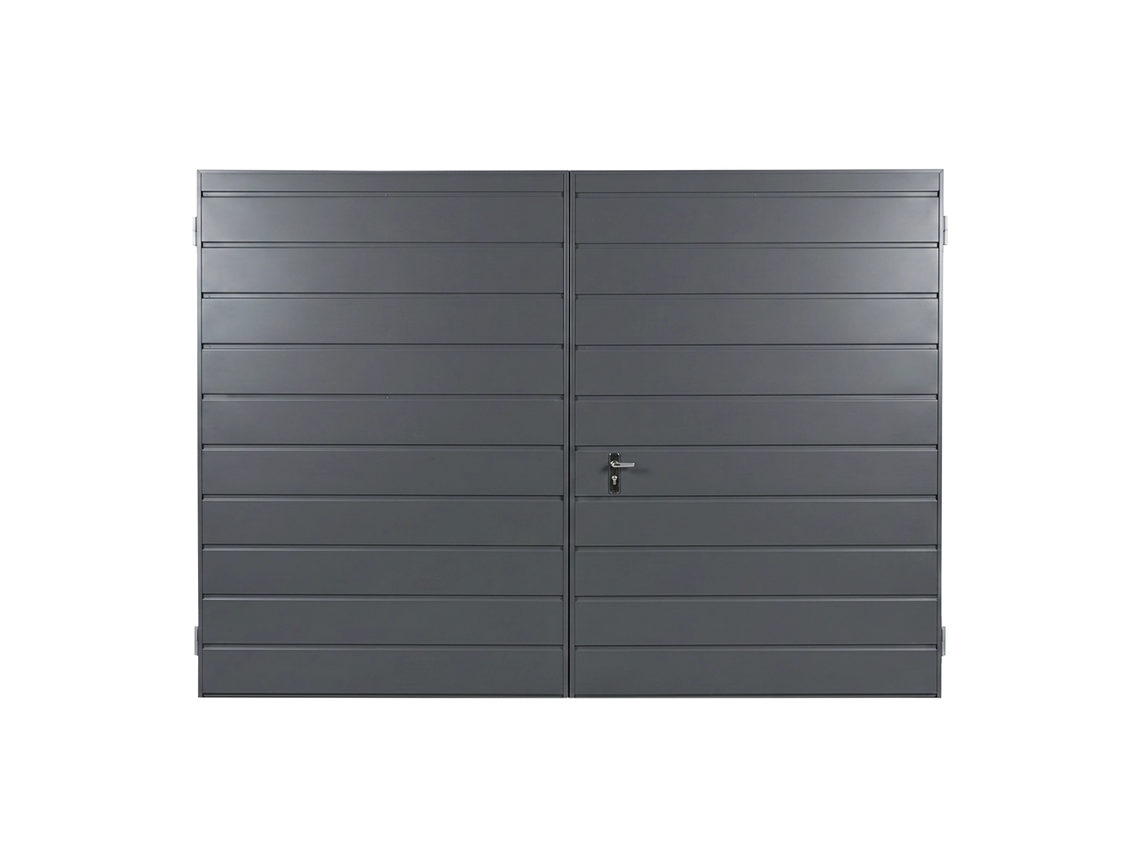 Dwuskrzydlowa poziom 17 cm grafit front