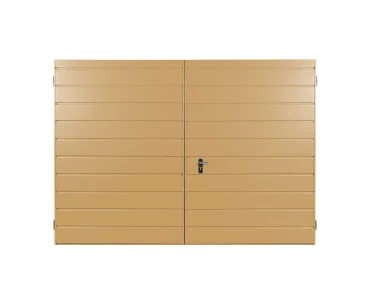 Brama dwuskrzydłowa 3.5x3 m Przetłoczenia poziome Panel 17 cm