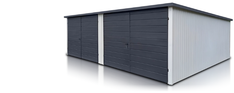 Garaże blaszane dwustanowiskowe